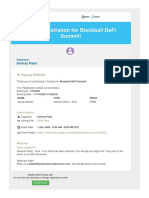 Your Registration For Blockbali Defi Summit!: Sarfraz Patel