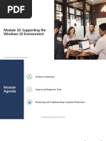 Module 10: Supporting The Windows 10 Environment