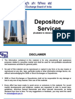 Depository Services: (Available To Demat Account Holder)