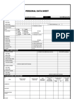 CS FORM 212 Personal Data Sheet