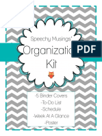 Organization Kit Freebie To Do List Schedule Weekly Overview Binder Covers