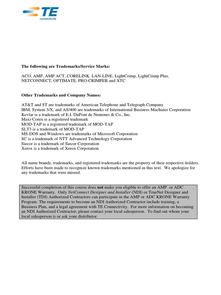 01 System Training Manual Content List & Appendix Cover | PDF