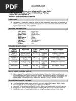 Zafar Iqbal CV