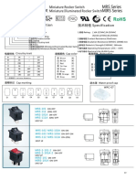 Miniature Rocker Switch MRS Series