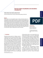 Web Application For Thermal Comfort Visualization and Calculation According To Ashrae Standard 55