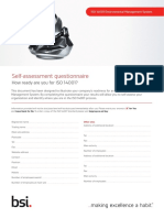 BSI ISO14001 Assessment Checklist UK En