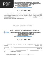 Modelo de Declaração EJA | PDF