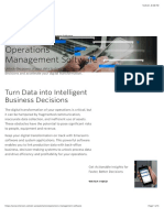 Operations Management Software: Turn Data Into Intelligent Business Decisions