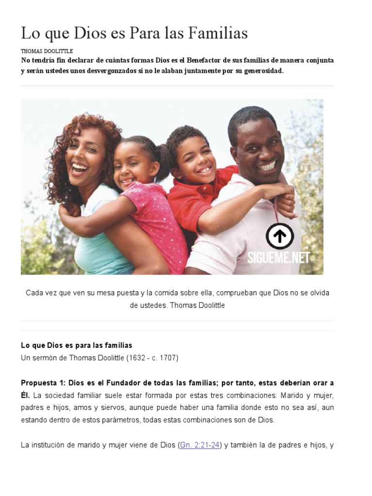 Dios y la Oración en la Familia | PDF | Dios | Oración