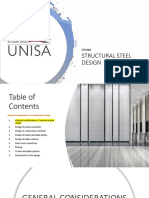 General Consideration of Structural Steel Design.