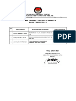 Jadwal Pelantikan PPD Dan PPS Pemilu 2019