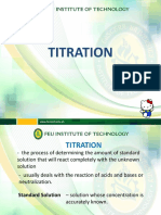 TITRATION TECHNIQUES