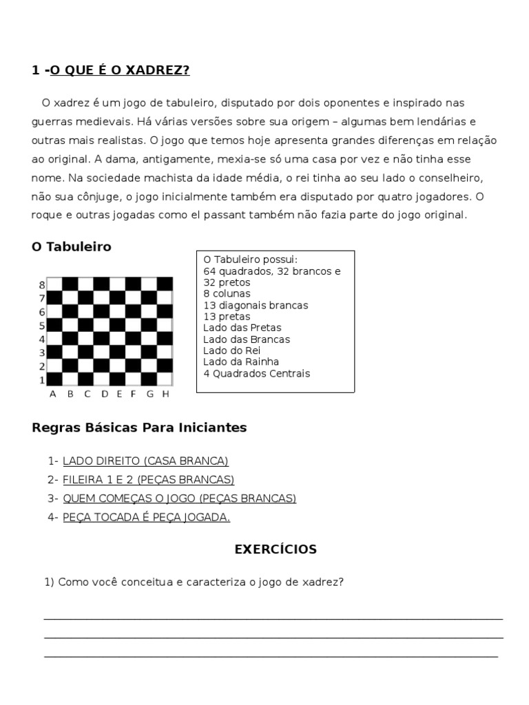 Como Jogar Xadrez para Iniciantes (com Imagens) - wikiHow