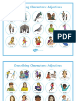 Characters Adjectives Word Mats Ver 3