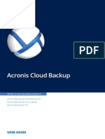 Acronis Cloud Backup: User Guide