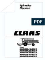 Claas Dominator 218 202 Mega II Hydraulics Electrics Service