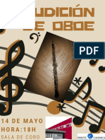 Audición de Oboe: 14 de Mayo HORA:18H