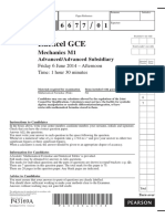 June 2014 QP - M1 Edexcel