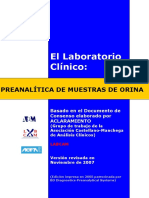 Preanalitica de Muestras de Orina