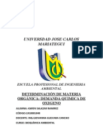 Determinacion de La Materia Organica