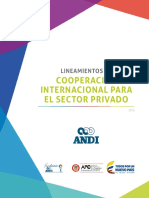 Lineamientos de La Cooperación Privada ANDI - APC Colombia