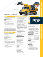 Specifications: Crossover Hydraulic Excavator