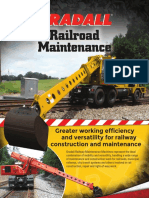 Greater Working Efficiency and Versatility For Railway Construction and Maintenance