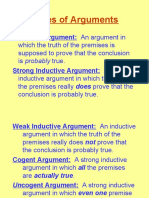 Types of Arguments: Inductive Argument: An Argument in