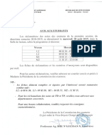 Programme Reclamations s2
