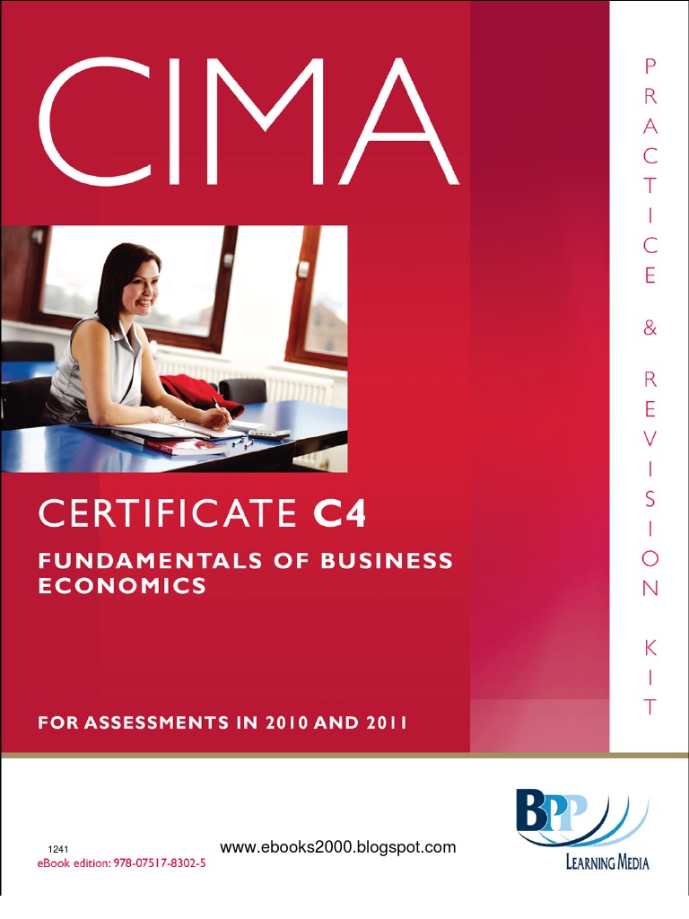 CIMA Certificate Paper C4 Fundamentals of Business Economics Practice ...