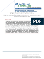 Hierarchically Imprinted Polymer For Peptide Tag Recognition Based On An Oriented Surface Epitope Approach