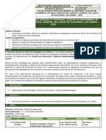 Informe Del Taller de Capacitación Limpieza y Desinfeccion Hospitalaria