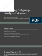 Subgroup Analysis TD