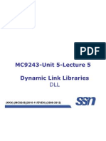 MC9243-Unit 5-Lecture 5 Dynamic Link Libraries DLL
