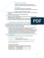 Plan para cada pieza (PFEP) y diseño de supermercado y ruta de entregas lean