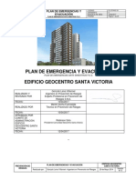 Plan de Emergencia y Evacuacion Edificio Geocentro Victoria 11-03-2016