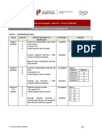 Classificação de prova de português do nível B1