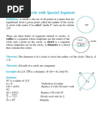 Circle With Special Segment: Definition