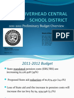 2011-2012 Preliminary Budget Overview: Board of Education Members