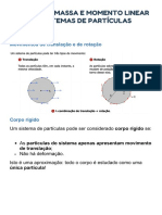 Centro de massa e momento linear de sistemas de partículas