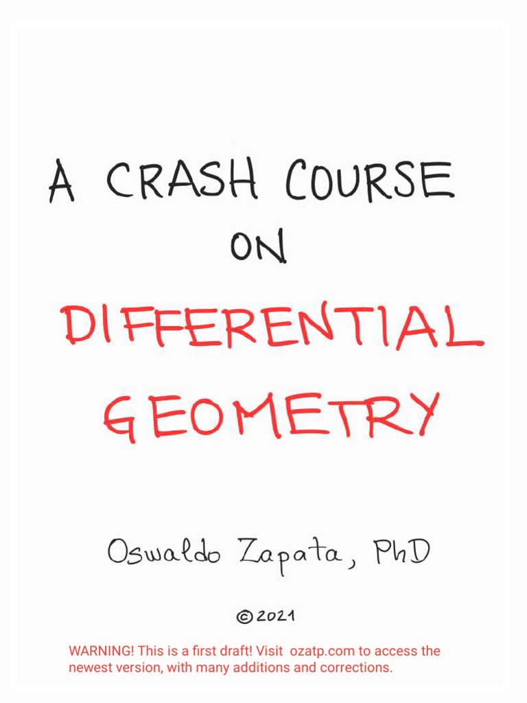 Oswaldo Zapata Advanced Differential Geometry PDF