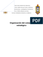 Organización y funciones del comando estratégico