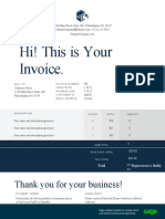 Hi! This Is Your Invoice.: Thank You For Your Business!