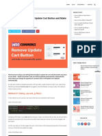 Woocommerce Remove Update Cart Button and Make It Automatically Update
