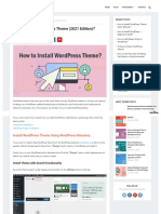 How To Install Wordpress Theme 2021 Edition