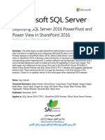 Deploying SQL Server 2016 PowerPivot