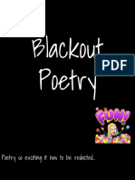 Blackout Poetry: Poetry So Exciting It Has To Be Redacted..