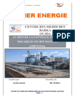 Centrale Thermo Solaire Rapport Du Stage