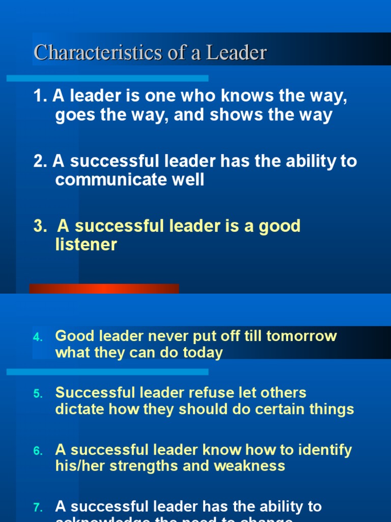 Essential Traits of Effective Leaders | PDF | Self-Improvement