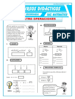 Cuatro Operaciones Para Tercero de Secundaria